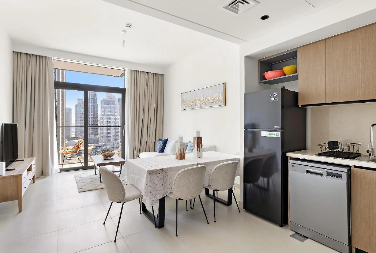 Breathtaking 1 Bed Room With Full Burj Khalifa And Fountain View- Burj Crown Дубай